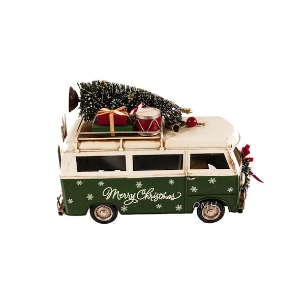 Old Modern Handicrafts Handmade 1960S Volkswagen Bus Christmas Model AR037 - main